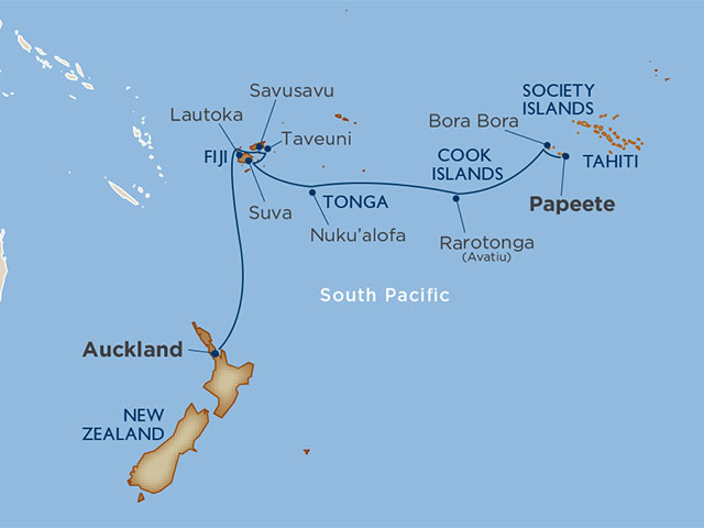 south pacific cruises from uk